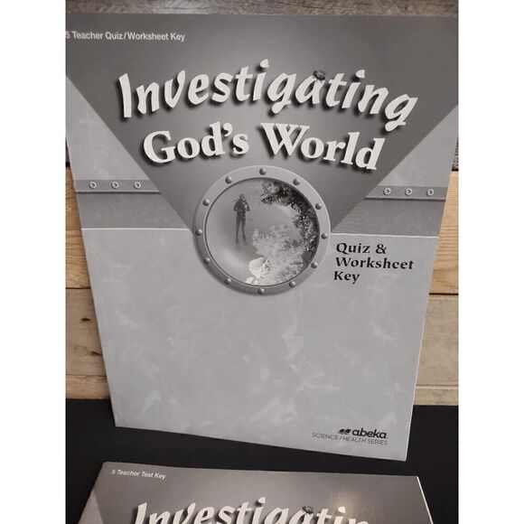 Abeka Investigating God's World Quiz and Worksheet Key / Test Key 4th Ed. - Picture 2 of 3